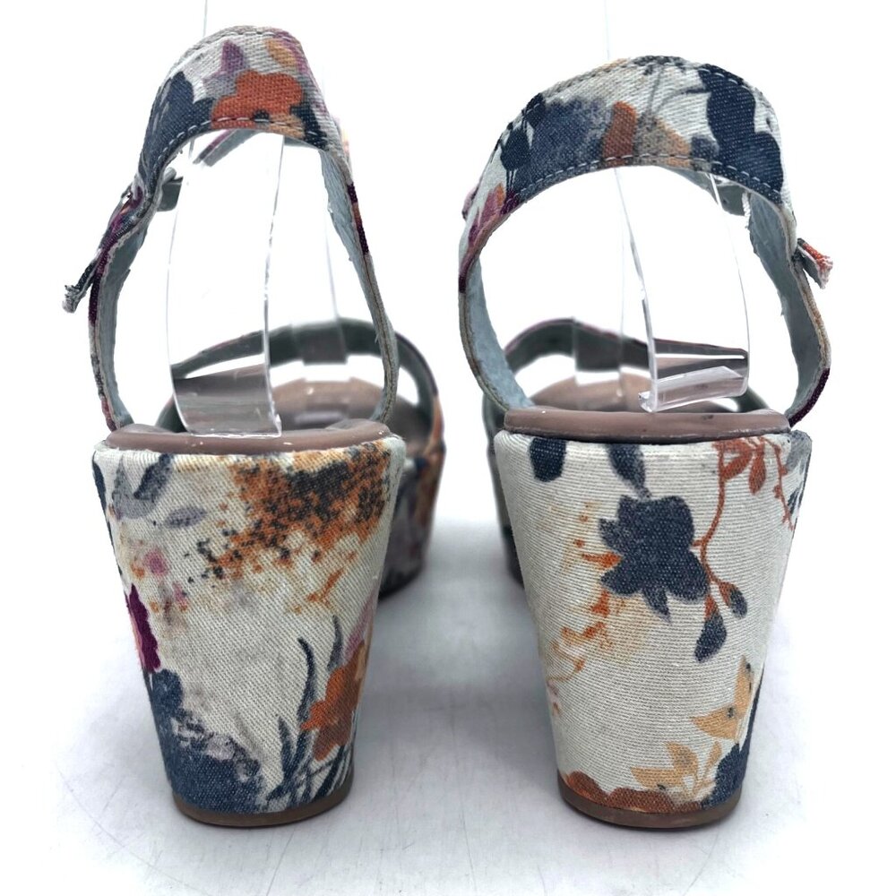 Fergalicious By Fergie Floral Wedge Platform Sandals Sheila Womens Shoes Size 8M - Picture 5 of 13